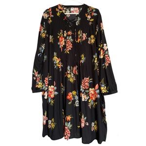 Old Navy Longsleeve Floral Shift Dress Sz XL